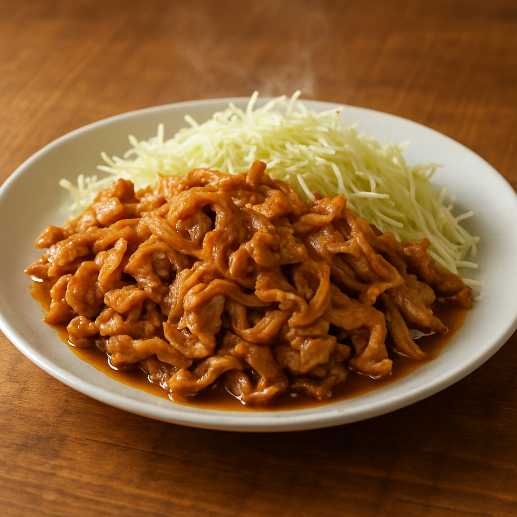 豚こまの生姜焼き