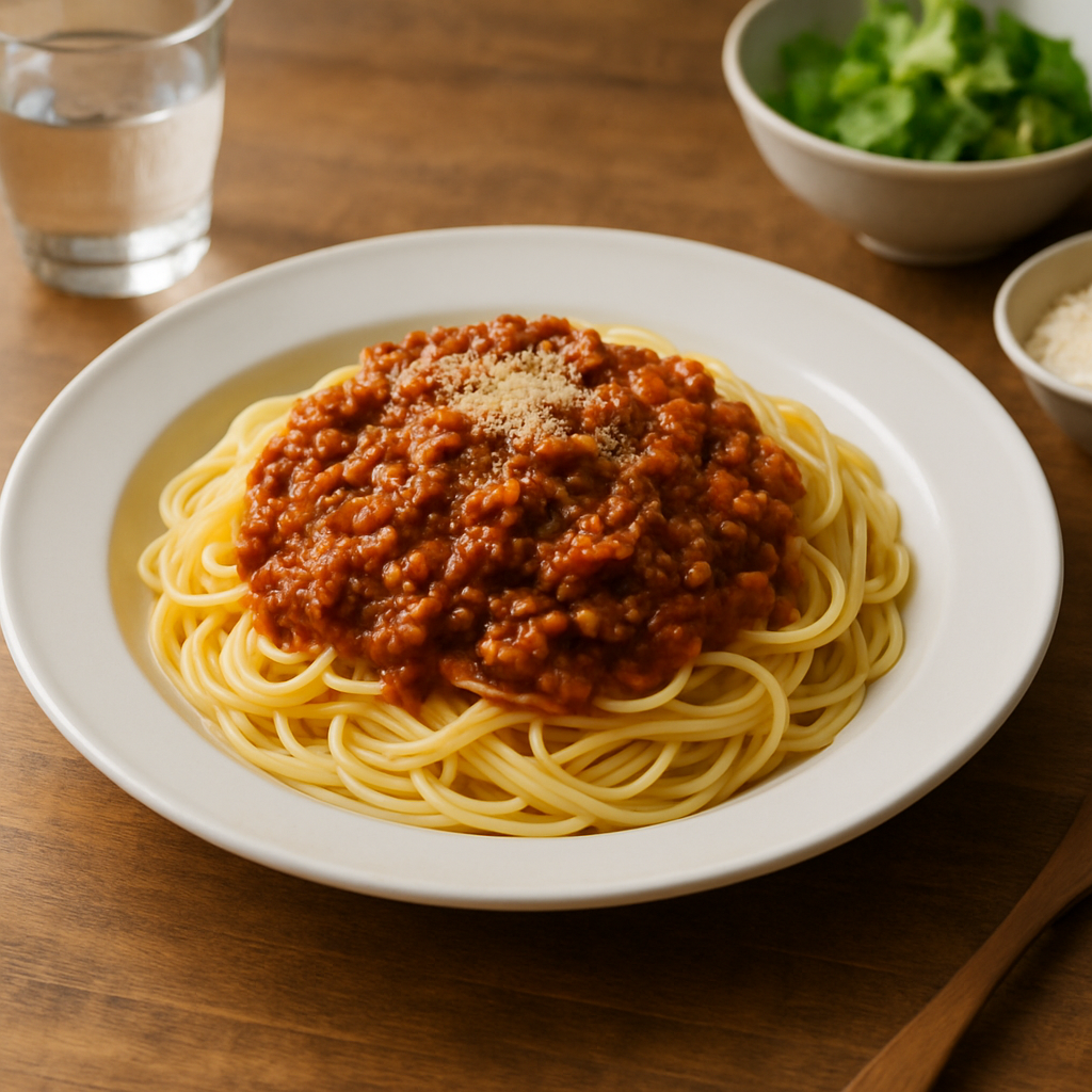 ミートソースパスタ